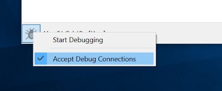 Accept Debug Connections