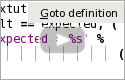 Screencast: Goto and Return from Definition (0:18)